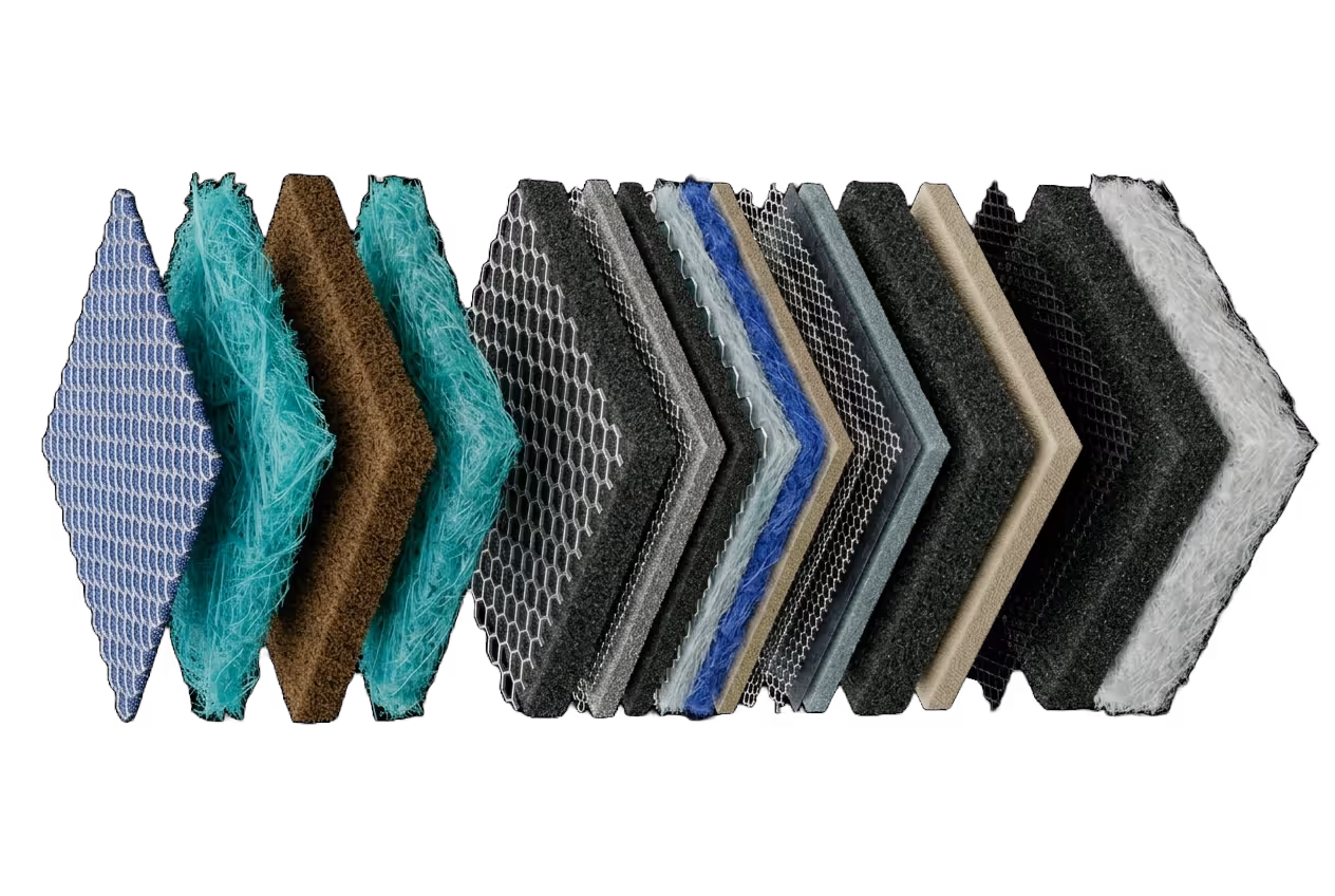 Mockup boxes of hex bolts